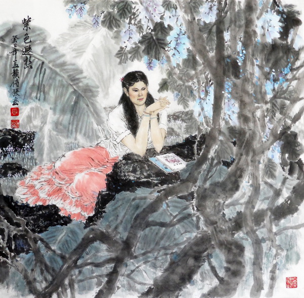 紫色遐想（70X70cm）