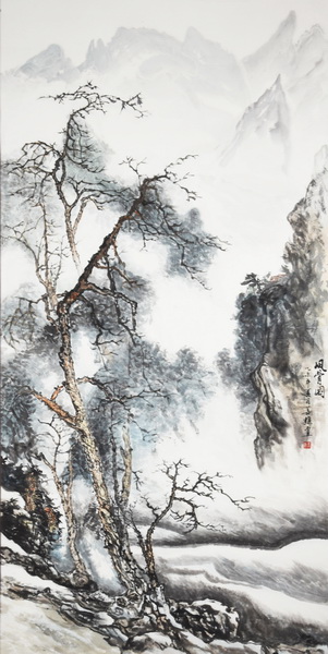 王善樵《风骨图》69x138cm