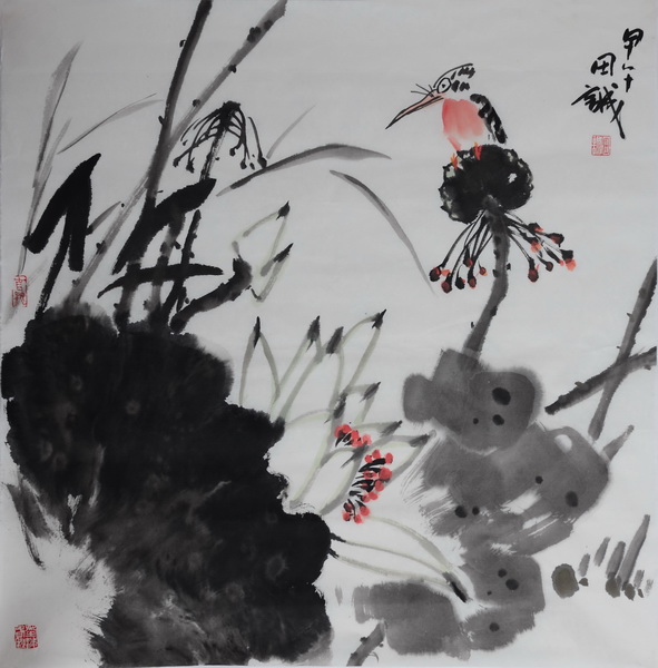 田诚《无题》4尺斗方
