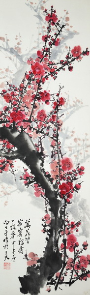 向士平《独俏一枝春》90×30