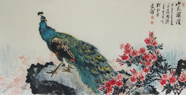 向士平《山花烂熳》68×136