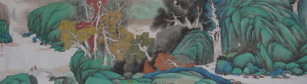 向士平《山幽情深》70×270