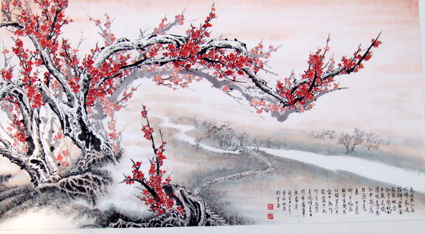 魏明果《天涯也有江南信，梅破知春近》200X100