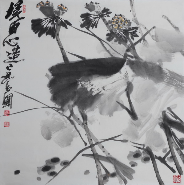 鞠占圃《境由心造》68x68cm