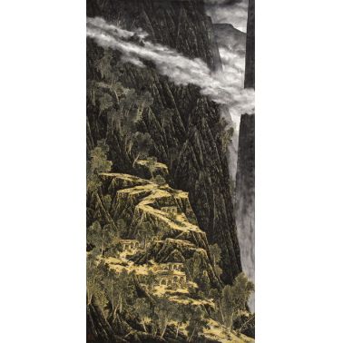 鞠占圃《梦入高原》240×120cm