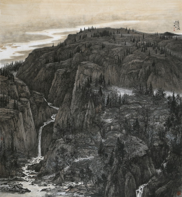 鞠占圃《高原晨曦 》200x220