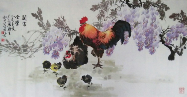 向士平《阖家全管》90×180